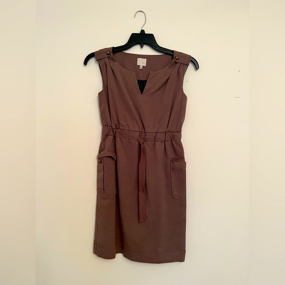 Brown work dress